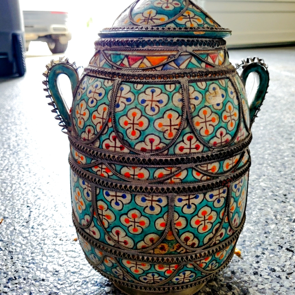 Vintage Moroccan urn